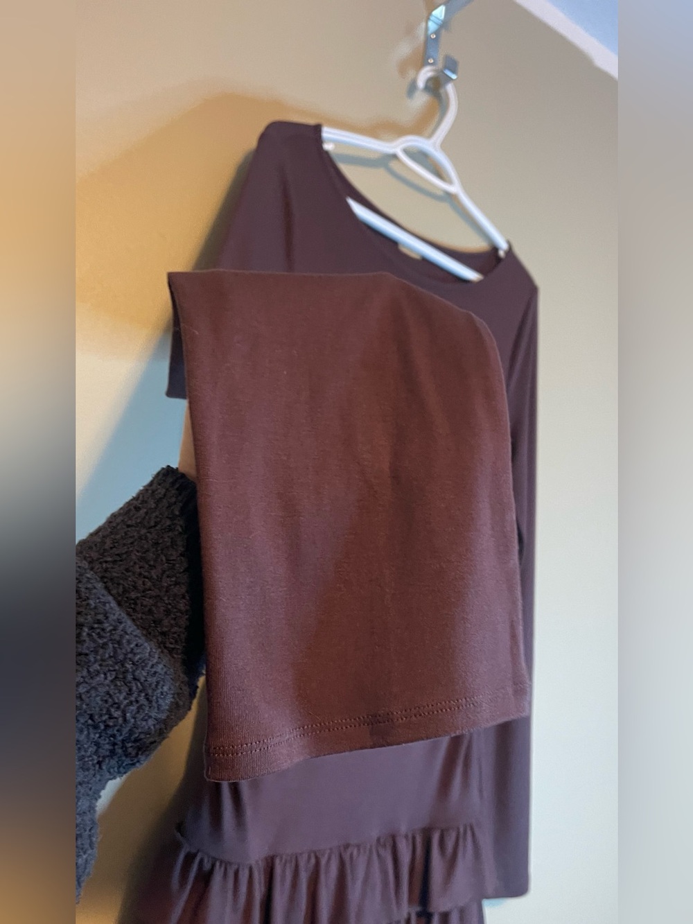 Free People Good Feels Ruffle Long-Sleeve Mini Dress - Picture 5 of 13
